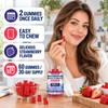Magnesium Bisglycinate Gummies 400mg, Chelated Magnesium Glycinate Gummies for Adults,