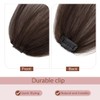 Silk-co Hair Bangs Clip in #02 Dark Brown One Piece