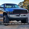 DIBON AUTO Glossy Black Grille Grill For Dodge RAM 1500