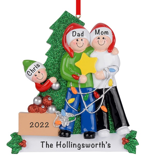 Personalized Family Christmas Ornaments 2023 - Fast & Free 24h