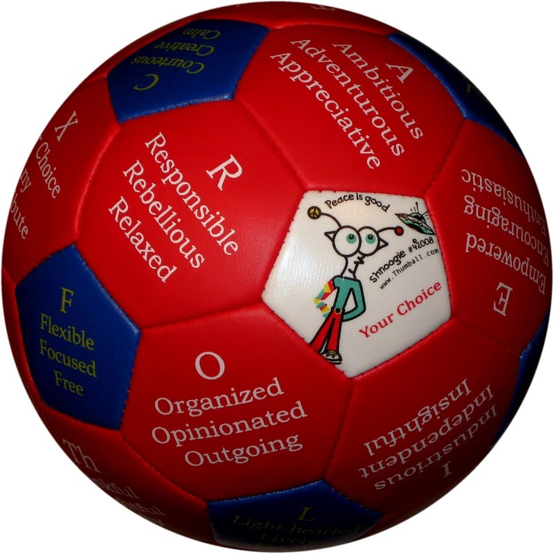 The Distribution Solutions Thumball Virtues and Values, 4-Inch