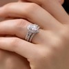 Newshe Jewellery Wedding Ring Sets for Him and Her AAAAA