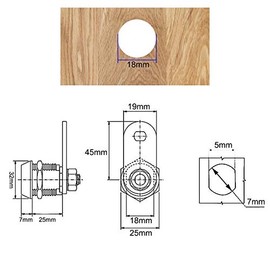 Paquete de 12 cerraduras de leva con llave similar con 6 llaves, cerradura tubular de 30 mm, cajón de archivador de 90°, buzón de correo, puerta de RV, cerradura de cilindro para arcade se