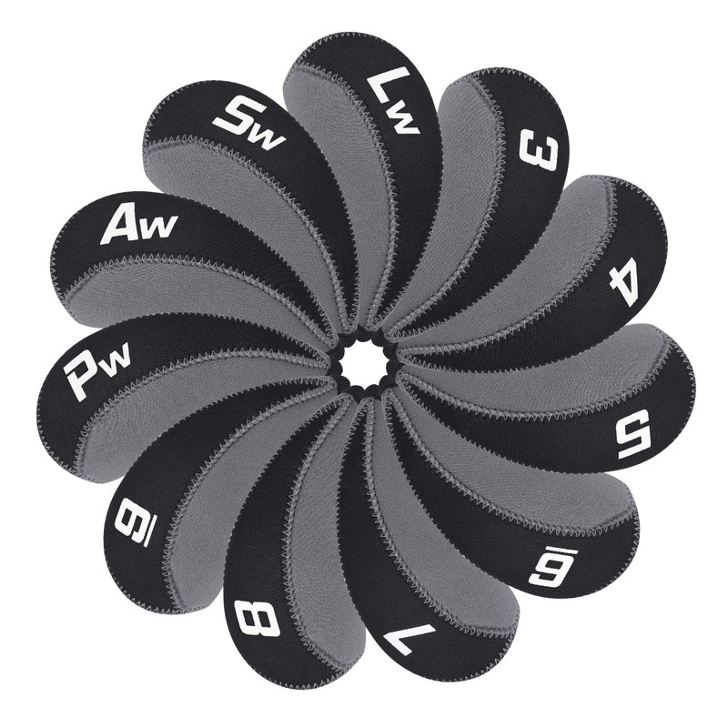 11 Pack Golf Iron Covers Headcovers (3-9, P, A, S,