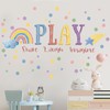 Mfault Playroom Wall Decals Stickers, Inspirational Play Share Laugh Imagine