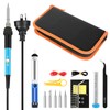 60W Soldering Iron Kit, Adjustable Temperature Welding Tool with LCD