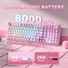 YUNZII B98 PRO 96% Wireless Mechanical Keyboard(Pink, Candy Switch)