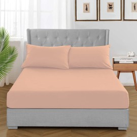 SPHIRES King Size Fitted Sheets 100% Microfiber Fitted Sheet King Size Egyptian Cotton Touch With 25cm Deep Elastic Skirt Fitted Sheets King Size Super Soft Luxury & Breathable King Size Bed Sheets