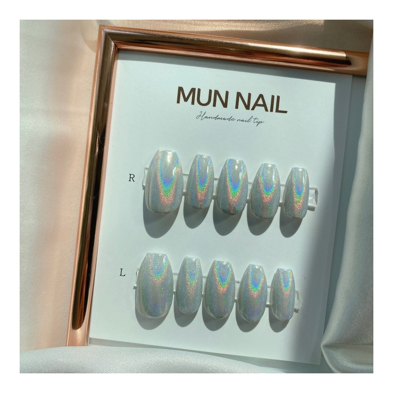 MunNail Hologram 2 - Long Oval / MunNail 홀로그램2 -
