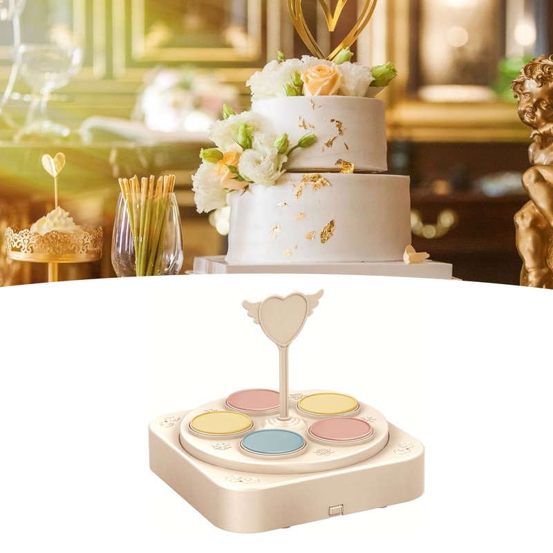 Rotating Dessert Machine Automatic Rotating Dessert Display Table Cupcake Display