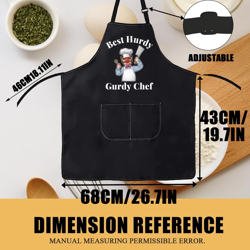 AKTAP Swedish Chef Gift Vert Der Ferk Apron With Pocket,