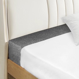 NANGELRN Bed Gap Filler with Removable Cover, Mattress Extender for Headboard Gap, Dark Gray, 54"x8"x8", Full