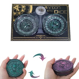 GAINFI 2025 7-in-2 Dungeons and Dragons Random Dice Roulette Dice Color Changing Dice Set D20 D12 D10 D% D8 D6 D4 Devil Deal Dice