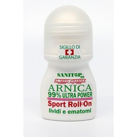 SANITOP99 - Arnika für Pferde für den menschlichen Gebrauch - Roller - Muskel- und Gelenkschmerzen - Kugelmassage - für Muskeln und Gelenke - Arnika Roll On - Sport - 50 ml - 100% Made in Italy