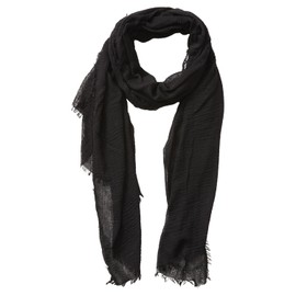 Tickled Pink Women's Classic Soft Solid Lightweight Oblong Scarf, Black, One Size