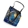 Celestial Sun Moon Stars Stained Art Effect Stain Art Blue