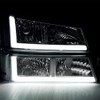 DimFlux LED DRL Headlight Headlights Assembly Kit Compatible with 2003-2006