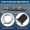 Nayciiy 2 Pcs Boat Plug Snap Handle Boat Drain Plug