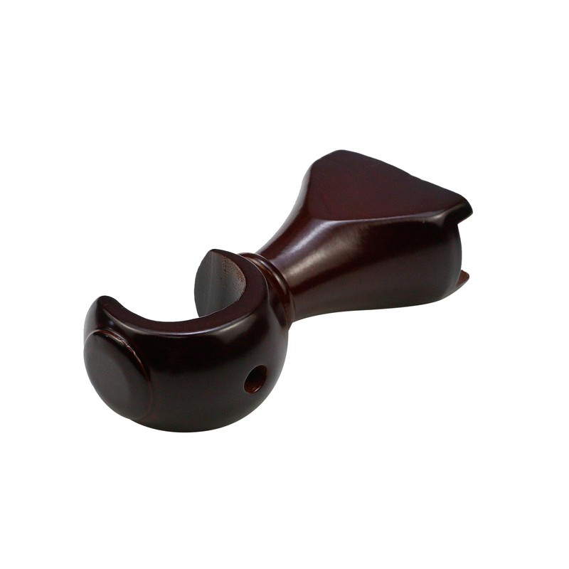 KUMGROT 2 PCS Wood Curtain Rod Brackets 35mm/1.37in Diameter Antique