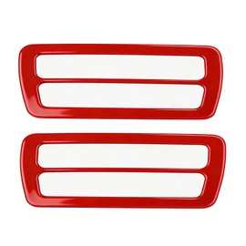 BORUIEN for Toyota Tacoma 2024 2025 2026 Interior Accessories for 4Runner 2025 2026 Up Center Console Side Frame Decor Trim Cover Upper Air Conditioner Air Vent Cover ABS (Red)