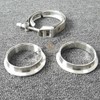 1st-racing Stainless Steel 3" ID 76mm V-Band Quick Release Clamp+Male