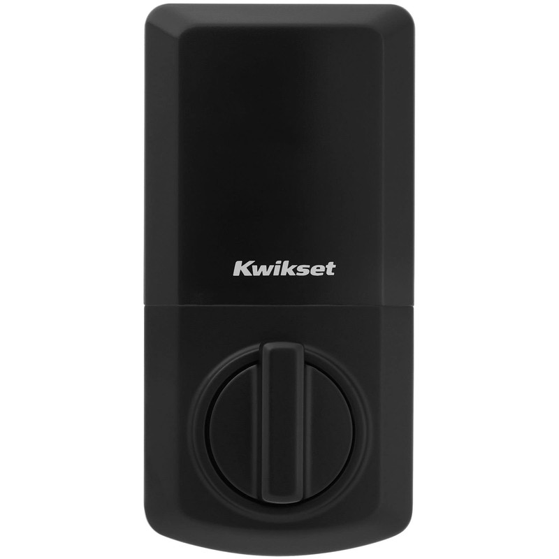 Kwikset 9260CNT-514S Contemporary SmartCode Keypad Electronic Deadbolt SmartKey Matte Black
