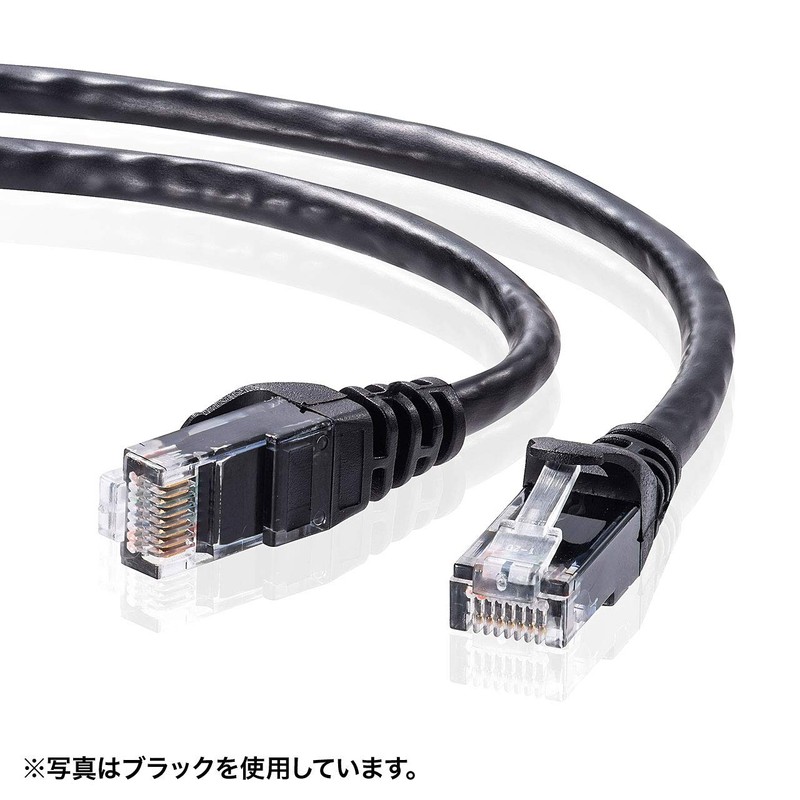 Sanwa Supply LA-Y6-05Y CAT6LAN Cable, 16.4 ft (5 m), UTP,