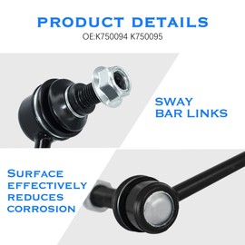 K750523 Front Stabilizer Bar End Link 2pcs - Sway Bar Link Compatible for 2012-2022 Hyundai Accent丨2011-2016 Hyundai Elantra丨2014-2021 Hyundai Tucson丨2012-2021 Kia Rio丨2014-2018 Kia Forte