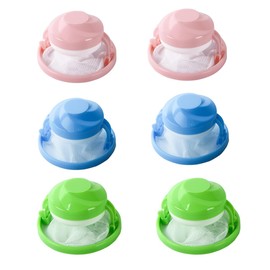 6 Pack Hair Loss Laundry Lint Net Washing Balls Washing Machine Hair Removal Tangle Free Shedding Washing Ball Washing Machine Garbage Net Dust Removal Filter Laundry Garbage Net Laundry Pet Hair