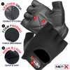 Met-X Suede Leather Microfibre Fabric Gym Training Gloves Large, Unisex