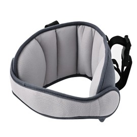 StoHua Kids Car Seat Head Support Band, Adjustable Child Carseat Headhold, Safety Car Seat Neck Relief Strap, Breathable Head Neck Pillow Support – Baby Travel Accessories, Dark Grey