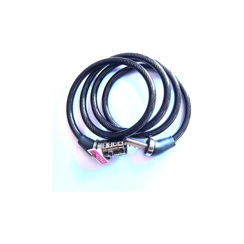 Candado Cable De Seguridad Con Combinación Para Bici O Moto