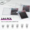 Mayhug Eyelash Extensions 3D Effect Individual Eyelashes 144 Pieces D