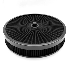 SPP Low Profile Air Cleaner Super Flow Set EFI Holley Sniper FiTech Recessed Black