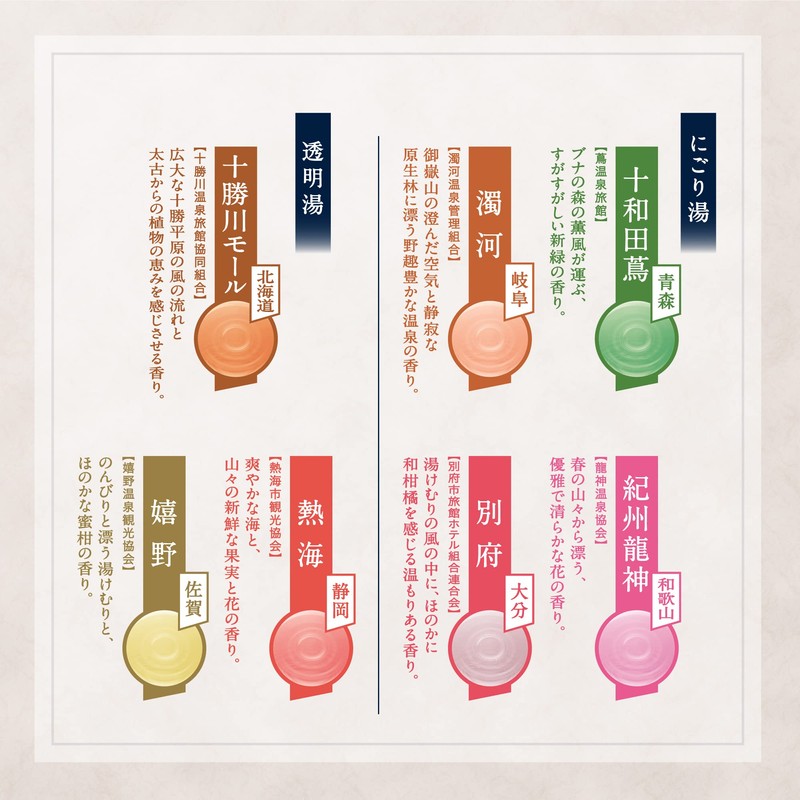 Japanese Famous Hot Water Bath Agent Set, 1.1 oz (30