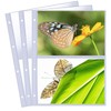 Pack of 30 Transparent Pockets 2 Compartments Photo Sleeves Transparent