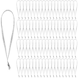 JUNEBRUSHS 300Pcs Christmas Ornament Hangers, Hand Tied String Ties Ornament Loops Thin Ribbon for Ornaments Christmas Tree Hanging Decorations (Silver)