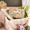 WRAPAHOLIC Kraft Floral Wrapping Paper Roll - Mini Roll -