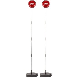 OCESTORE Garage Parking Assist Led Flashing Garage Parking Sensor Perfect Target Indicator Parking Flashlight System with Adjustable Height Guide LED Stop Sign Bumper Sensor, Red (2 Pack)