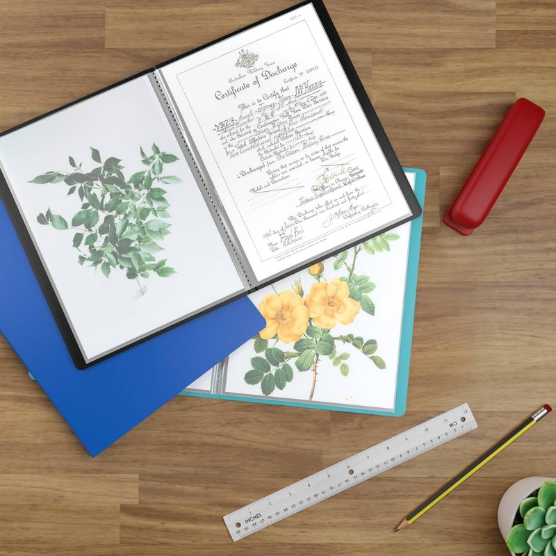 ACROPAQ Display Folder - High Capacity Black A4 Display Folder