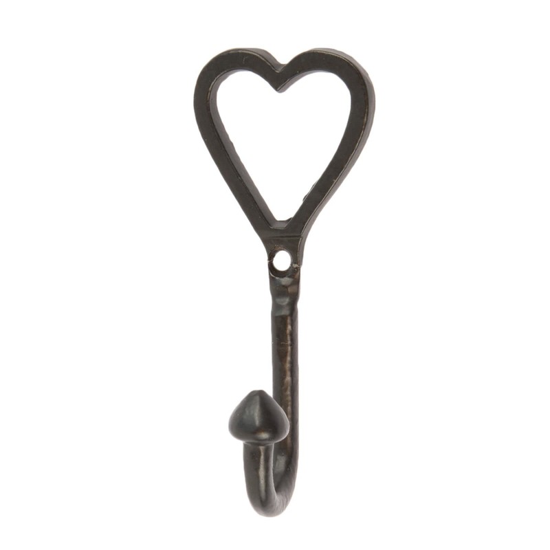 Hammer and Tongs 10x Black 40mm x 100mm Single Heart