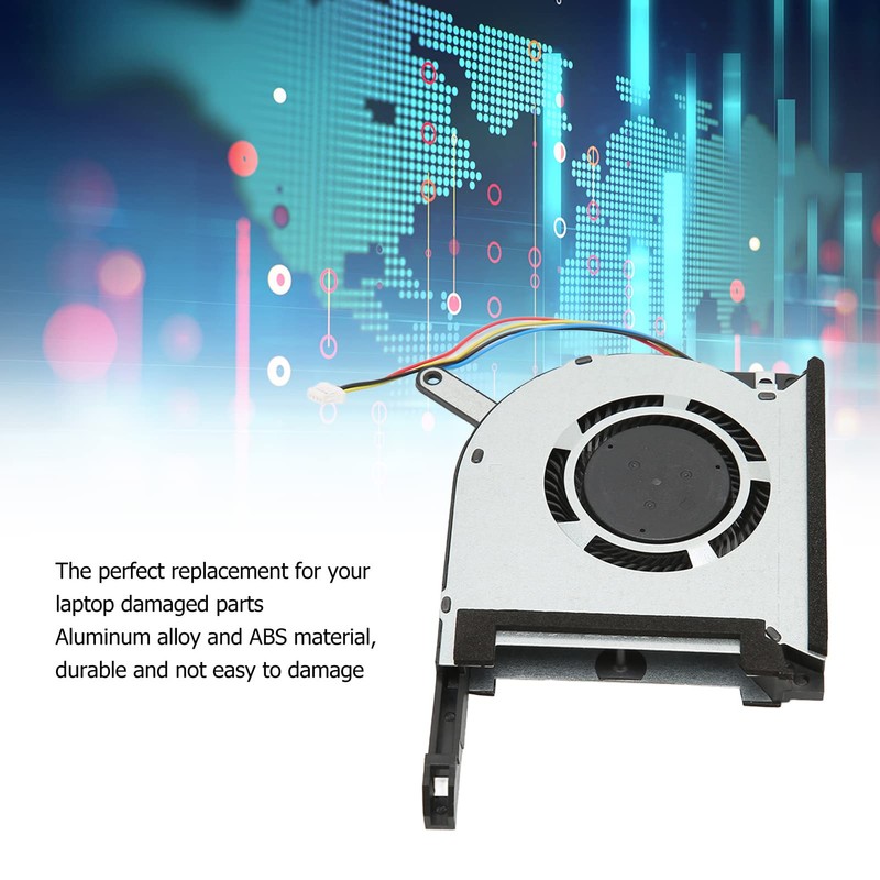 CPU GPU Fan, DC 5V 0.5A 4 Pin Laptop Fan