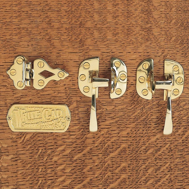 Solid Brass Icebox Right hand latch (for 3/8" offset doors)