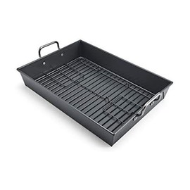 Chicago Metallic Professional Non-Stick Roaster with Handles and Non-Stick Rack, 17-Inch-by-12-Inch