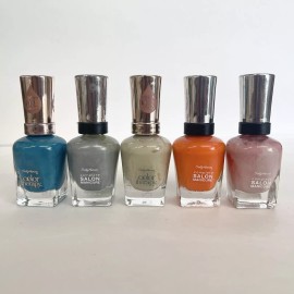 Sally Hansen Lot of 5 Sally Hansen Complete Salon Manicure Nail Polish 0.5 Fl. Oz., 4 Colors