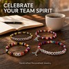 WEGLS 6 Pcs for Hea-ted Merch Riva-lry Bracelet Letter Beads