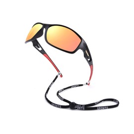 Feisedy スポーツ サングラス メンズ TR90 偏光 サングラス uvカット ゴルフ 釣りランニング 野球 自転車用 超軽量 プレゼント B2616