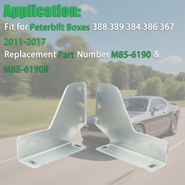 YANGCAN Lower Step Brackets, Body Frame Box Step Brackets for Peterbilt 367 388 389 384 386 2011 2012 2013 2014 2015 2016 2017, Replaces OEM Part # M85-6190, M856190, M85-6190R, M856190R