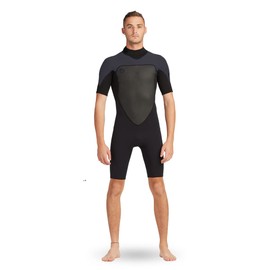 Body Glove Men's Phoenix 2mm Back-Zip S/s Springsuit Wetsuit (Black, X-Large)