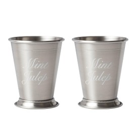 Cambridge 94756STSDS Stainless Steel Mint Julep Cups, Set Of 2